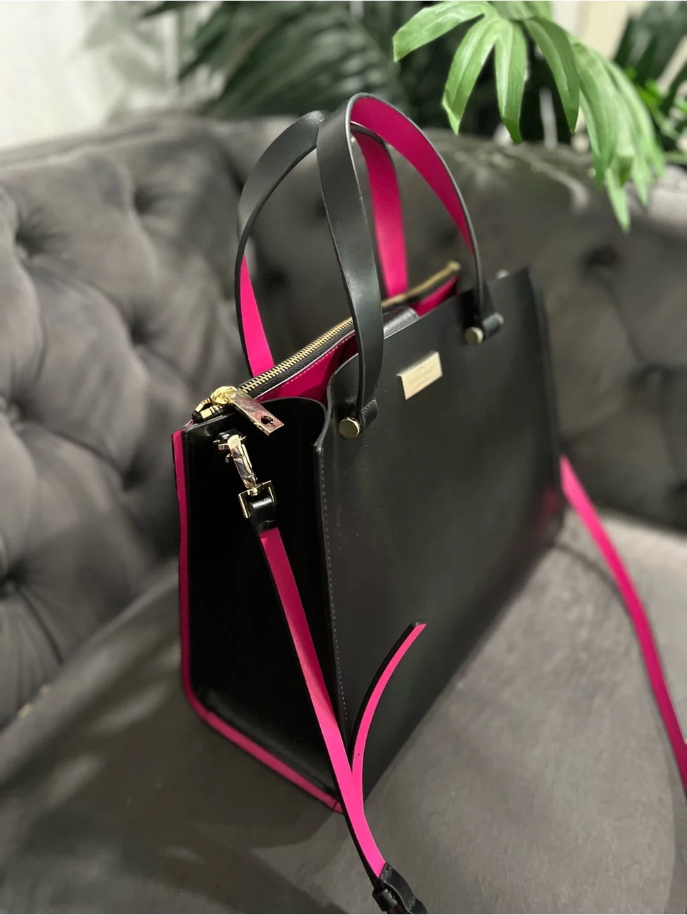 kate spade structured black